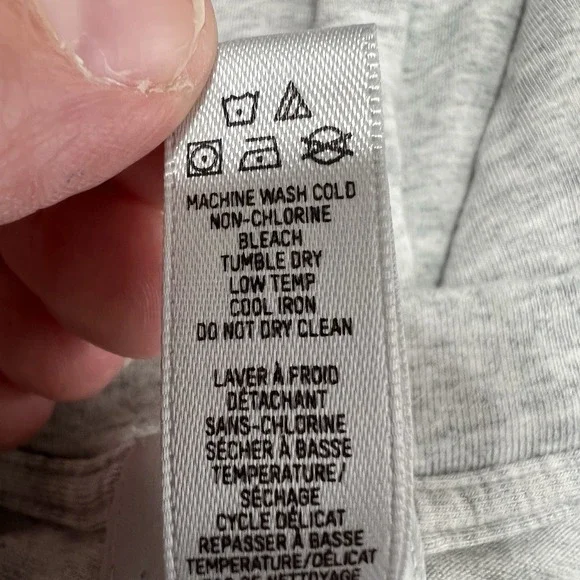 Skims Boyfriend Fit TShirt Heathered Gray Crewneck Women's XL Minimalist - Picture 8 of 8